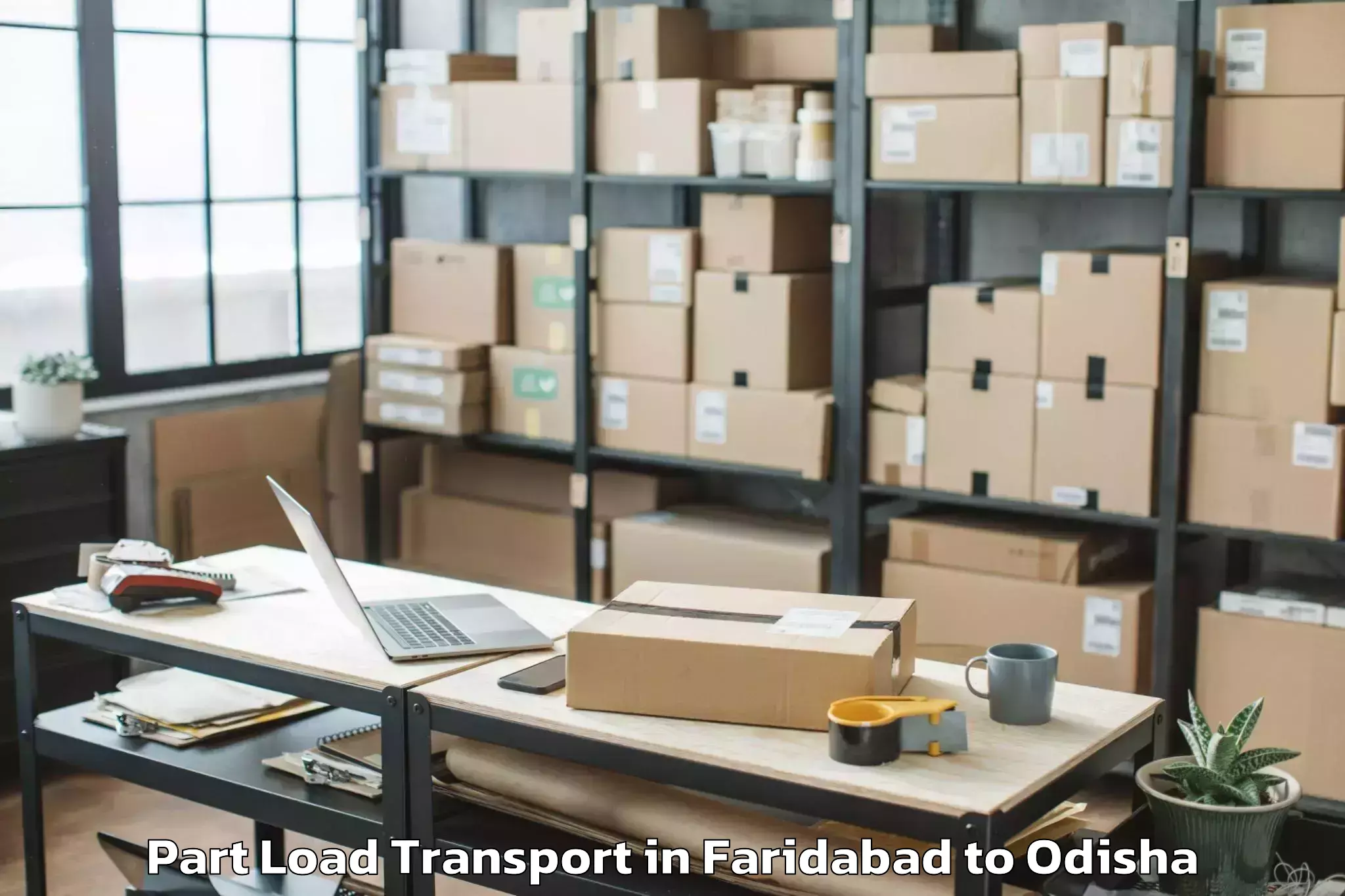 Hassle-Free Faridabad to Kesinga Part Load Transport